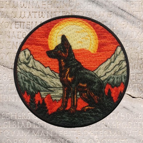 German shepherd dog patch - dog,