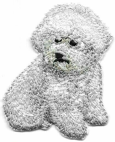 Bichon frise dog patch white - frise,