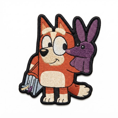 Bingo plush bunny - bunny, embroidered