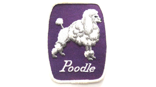Vintage poodle dog patch - vintage,