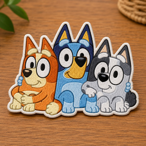 Bluey bingo muffin embroidered - bluey,
