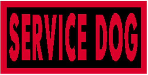 Service dog patch velcro - service, velcro®